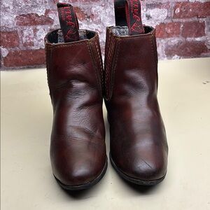 Ariat Men's Dark Brown Leather Ankle Boots botin jali box 17